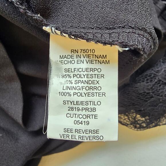 A City Triangles Womens Black Lace Sleeveless Casual Straight Jumpsuit Size XL - Picture 13 of 13